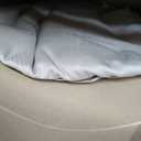 Cooling Curved Pillow Cases Queen Size Set of 2 - Rayon Derived from Bamboo Side Sleeper Pillowcase Cover - Breathable Silky Soft Pillowcase for Hot Sleepers Hair and Skin 20 * 30 Inches Light Grey