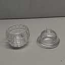 Caviar Serving Set,Chilled bowl Glass Caviar Dish With Lids, Ice Bowls to Keep Food Cold, Elegant Serving Tray for Caviar Shrimp and Party Appetizers dip bowl ice cream (Checkered)