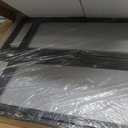 Mr IRONSTONE 3 Panel Fireplace Screen 51.5" W x 32.5" H Modern Foldable with Wrought Metal Decorative Mesh, Heavy Duty Fire Spark Guard Cover for Home Decor Indoor, Black