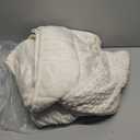 Weighted Blanket for Adults Twin Size 15 lbs, Soft Cooling Minky Dot Heavy Breathable Blanket for All-Season, Washable Weighted Throw with Glass Beads, 48 x 72 Inches, Cream