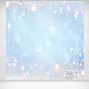 Bokeh Backdrop - 10x10ft Winter Wonderland Banner Snowflakes Sparkle Christmas Holiday Party Decoration Festive Photo Booth Blue White Violet Birthday Background(Not Real Glitter)