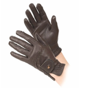 Shires Aubrion Leather Riding Gloves - Brown 