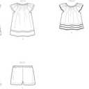 New Look 6663 Babies Dress, Top and Shorts Sewing Pattern Size 7-24 lbs.