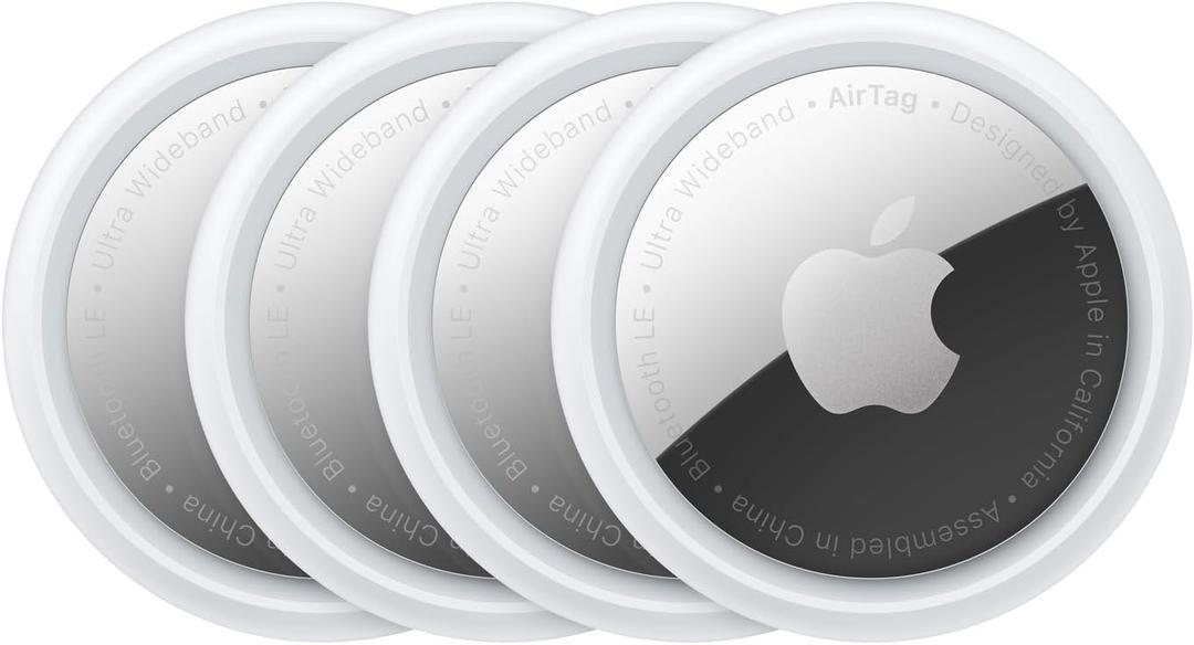 Apple AirTag (1st Generation)  4 Pack. Keep Track of and find Your Keys, Wallet, Luggage, Backpack, and More. Simple onetap Set up with iPhone or iPad, Bluetooth, Missing One