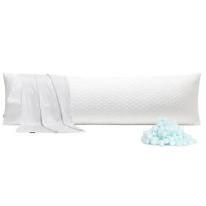 Rainmr Extra Long Body Pillow Memory Foam 180x50cm – Firm King Size Body Pillows for Adults – with Cooling Cover 21 x 72 inches