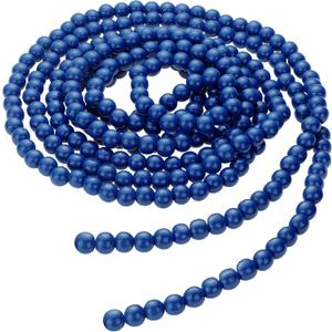 Christmas Wooden Bead Garland Wood Bead Garland Christmas Tree Decorations for Holiday Favors, 12 Feet(Royal Blue)