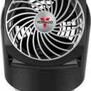 Vornado Flippi V8 Compact Air Circulator Fan, Quiet Portable Travel Fan for Office or Bedroom, Adjustable Head, 2 Speeds, Black