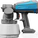 Tilswall Cordless Paint Sprayer Brushless, Compatible with Dewalt 20V Battery (Battery Not Included), Easy Side-Fill, 1300ml Container, Electric HVLP Spray Paint Gun for House Painting, Furniture (Blue)