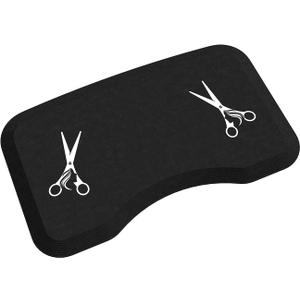 Anti Fatigue Salon Mat for Hair Stylist Anti-Slip Antique Series Salon & Barber Shop Chair Floor Mat (17''x32'' x 5/8'',Scissors)
