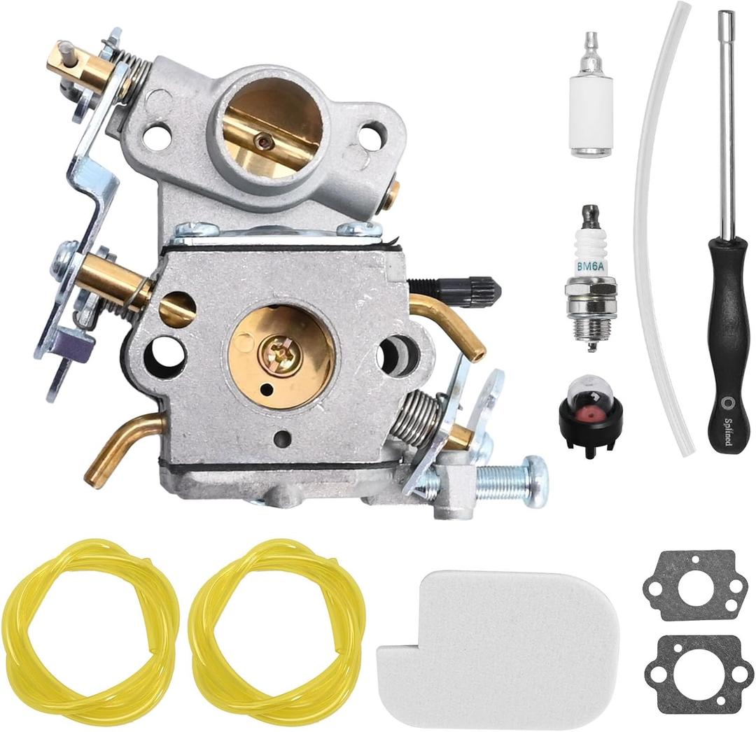545070601 Carburetor Replacement For Poulan Pro Pp4218A Pp4218Avx Pp4218Av Ppb4218 Pp4218Avhd, Carb Tune Kit Replacement For Craftsman 358.350990 358.350830 (Carburetor with tool)