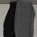 Girls Fleece Lined Leggings Cotton Kids Winter Warm Leggings Thick Thermal Tights Pants (3-4T, Black, Dark Gray)