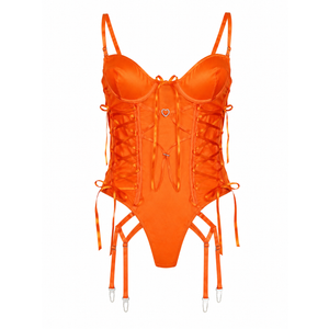 Avidlove Sexy Lingerie for Women Deep V Lace Bodysuit Snap Crotch One Piece Teddy, S