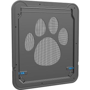 PETLESO Dog Door for Screen Doors, Large Dog Opening for Sliding Doors, Inner Flap 12"14" Lockable Magnetic with Automatic Close, Sturdy ABS Pet Doorway for Small to Large Dogs (Black) PETLESO Dog Door for Screen Doors, Large Dog Opening for Sliding Doors, Inner Flap 12"14" Lockable Magnetic with Automatic Close, Sturdy ABS Pet Doorway for Small to Large Dogs (Black)