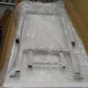 TEMI Small Computer Desk Folding Table - 43.3" Foldable Office Desk, No Assembly, Perfect for Small Spaces in Bedroom, Dorm, or Apartment, Portable Mini Desk or Study Table with Compact Design, White