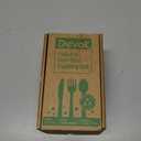 Devot 100% Natural Bamboo Disposable Cutlery Set - 120 Mix (60 Forks, 60 Spoons) 6.7", Eco Friendly Utensils, Biodegradable, Compostable, Splinter Free and Perfect For Weddings, Camping, Party