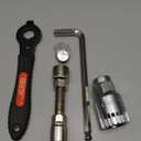 Pawfly Upgraded Bicycle Crank Puller Set, Bike Repair Kit for Square Taper Shimano & ISIS Splined Crank Arm