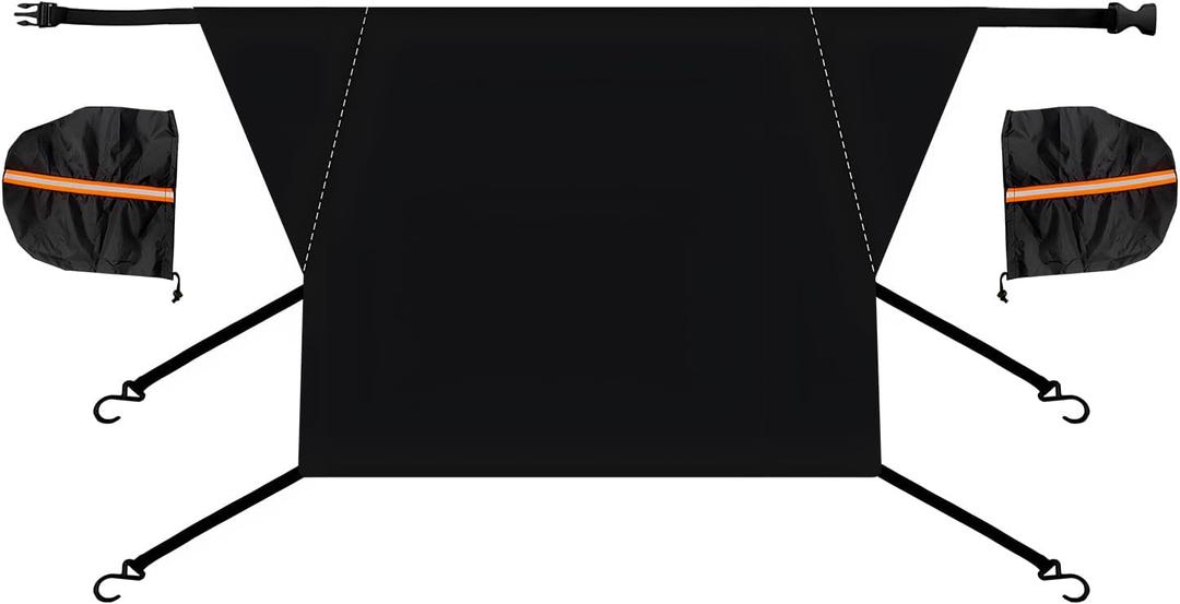 Car Windshield Snow Cover, Waterproof Windshield Protector Ice and Snow Shield with Side Mirror Cover, Multi-Purpose Oxford Front Windscreen Cover Protects Against Frost UV Rays