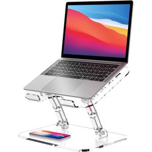 Adjustable Foldable Laptop Stand, Portable Ergonomic Computer Stand for Laptop, Compatible with 10 to 15.6 Inches Notebook Computers
