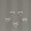 NUK Orthodontic Pacifiers, 6-18 Months, 5 Pack, Timeless Collection (Neutral)