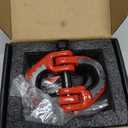 Safety Chain Connector Link, 1/2IN Tow Hitch Hammerlock Coupling Link, 2 Pack G80 Alloy Steel Tow Chain Connector, Quick Install & Remove, 12000 lbs Load Limit, Red