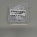 Hotop 30 Pcs Metal Drapery Curtain Rings 0.98/1.26/1.65 inch Interior Diameter and 30 Pcs Hanging Curtain Drapery Pin Hooks for Window Door Shower(White,32 mm)