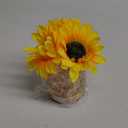 Sunflowers Flower Lamp, Rechargeable Cordless Touch Table Lamp, 3-Colour Infinitely Dimming Small Night Light, Festival Restaurant Bedroom Bar Coffee Shop Birthday Gifts for Women Mom