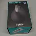 Logitech MX Vertical Wireless Mouse  Ergonomic Design Reduces Muscle Strain, Move Content Between 3 Windows and Apple Computers, Rechargeable, Graphite