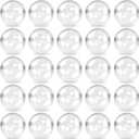 Capsule Vending Machine Round 50 pcs 1.1 inch (28mm) - Gumball Machine Capsules Bulk Clear Container - Easter Basket Stuffers Birthday Gifts Pinata Stuffers DIY Craft Supplies - Clear Capsules Empty