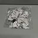 2 x 2PCS Hair Bows for Girls White Bowknot Hair Clips BarrettesLeather Bows with Long Tail Hair Accessories for Girls Toddlers Teens Kids