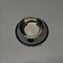 Cat Bowls for Food and Water,2PCS Rapsrk Non-Slip Stainless Steel Small Food Bowls 8 Oz Pet Bowl with Removable Rubber Base Dog Bowl,Stackable Cat Puppy Dishes Bowls with Cute Cats Painted (Black+Grey)