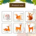 Skylety 12 Pcs Miniature Fairy House Garden Animals Fairy House Figurines Kit Mini Forest Animals Figures Tiny Resin Garden Accessories for Kids Craft Modeling Decor Micro Landscape