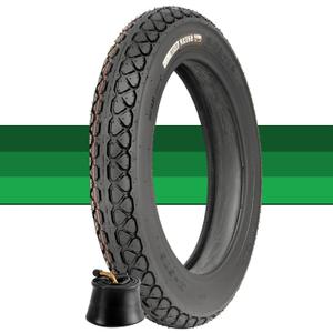 3.00-12 Dirt Bike Street Tire and Tube Set 3.00 12 Compatible with 80/100-12 Tire with Inner Tube for Dirt-Pit Bike 52J 6 P.R.