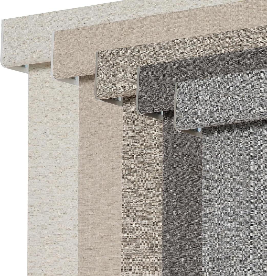Persilux Blackout Roller Shades for Window Blinds,Cordless,Linen Fabric,Thermal Insulated Fabric UV Protection Shades for Home,Office,Bedroom,Door,Blackout-Grey,24" W X 72" H