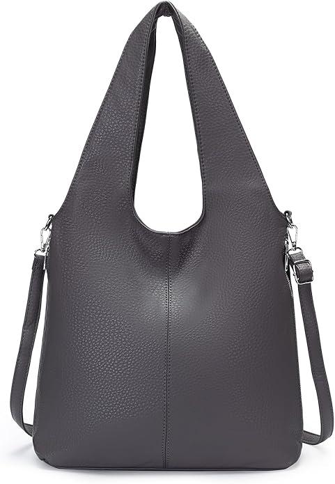 Herald Slouchy Hobo Shoulder Bag for Women Soft Retro Top Handle Crossbody Purses Tote Handbag with Adjustable Strap
