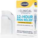 3 x Dr. Scholl’s Clinical Strength 12-Hour Pain Relief Hydrogel Patches 10ct - 4% Lidocaine for Powerful Numbing, Instant Cooling Pain Relief with Menthol, Added Arnica, for Hands, Feet, Neck, Back & Legs
