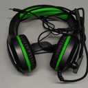 FC100 Gaming Headset with Microphone for PS4, PS5, Switch, Xbox, PC, Mac, Gamer Headset with RGB Light, Computer Headphones with Mic