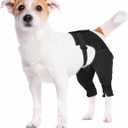 Dog Rear Leg Sleeve to Stop Licking, Breathable Anti-Slip Recovery Sleeve Pants for Wound Protection After ACL/TPLO Surgery, Hot Spots, Lick Granulomas Cone Alternative for Leg Healing, XS