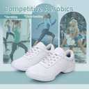 SWDZM Ballroom Salsa Practice Dance Sneakers Cheer Shoes for Women Cheerleading Athletic Dance Shoes