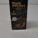 Black Hair Dye Shampoo 3 in 1, Hair Color Shampoo for Women and Men, Hair Dye to Cover Gray Hair, Herbal Ingredient Shampoos for Grey Hair Coverage 500ml (Black) BB Date: 07/03/2028