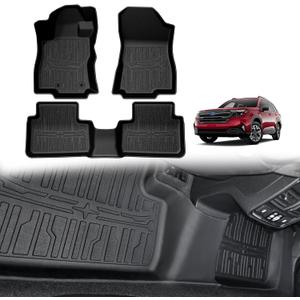TripleAliners Floor Mats 1st & 2nd Row Compatible with 2025 Subaru Forester Accessories TPE All-Weather Protection Floor Liner Anti Slip (Won't Fit Hybrid)