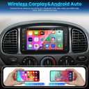 Android 14 Car Stereo Radio for Toyota 4Runner 2002-2009, for Tundra 2003-2006, for Sequoia 2003-2007, 4+64G 7'' Touch Screen Radio with Wireless CarPlay/Andriod Auto/Bluetooth/WiFi/Backup Camera/GPS