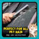 Chemical Guys Professional Rubber Pet Hair Removal Brush Multi Surface Detailing & Pet Hair Removal Tool for Cars, Trucks, SUVs, RVs & Home Removes Lint and Debris from Upholstery and Carpet