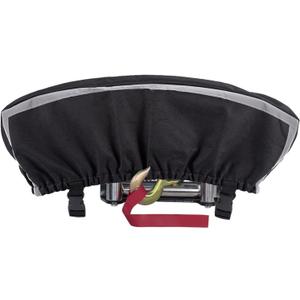Badlands Winch Cover 12000 Lb Waterproof, winch accessories, High Durability Heavy Duty Oxford Fabric Dust Prevention Sunproof with Reflective Ribbon for Electric Winch (Black) (Standard)
