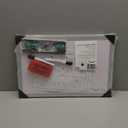 VIZ-PRO Magnetic Whiteboard/Dry Erase Board, 18 X 12 Inches, Includes 1 Eraser & 2 Markers & 4 Magnets