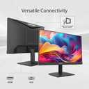 Gigastone 22 inch VA LED Back Light Monitor 75Hz FHD 1920 x 1080, 1080P 178° Wide View Frameless Computer Monitor 4ms, Eye Care Technology, Ergonomic Tilt VESA Mount, HDMI VGA