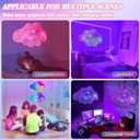 LED Wall Cloud Light for Bedroom, WOOHERLOO Stick-on Cloud Lamp Smart APP and Remote Control, Fluffy Cloud Night Light RGB Music Sync Lights for Room, Cool Stuff for Teen Girl, Kids Room Decor (60CM)