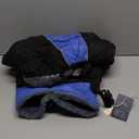 IECOii Extra Warm Reflective Adjustable Dog Jacket with Buckle Fleece Turtleneck for Small Medium Extra Large Dogs in Cold Weather (X-Large Chest:24.4-29.9 in, Blue)