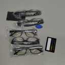 Gaoye Professional Reading Glasses for All Day - Computer Readers with Blue Light Protection - Value Pack (B1-5 Pack Light Black)