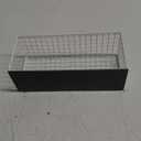 Wire Mesh Magnetic Storage Basket Trash Container Desk Tray Office Organizer for Refrigerator Microwave Oven Magnetic Surface Kitchen Office White