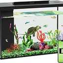 ERAARK 4.5 Gallon Betta Fish Tank self Cleaning, Aquarium kit Smart Aquarium That Supports Bluetooth, Small Fish Tank with Filter Light Water Pump, Fish Tank Starter Kits Fish Bowl (Aquarium)